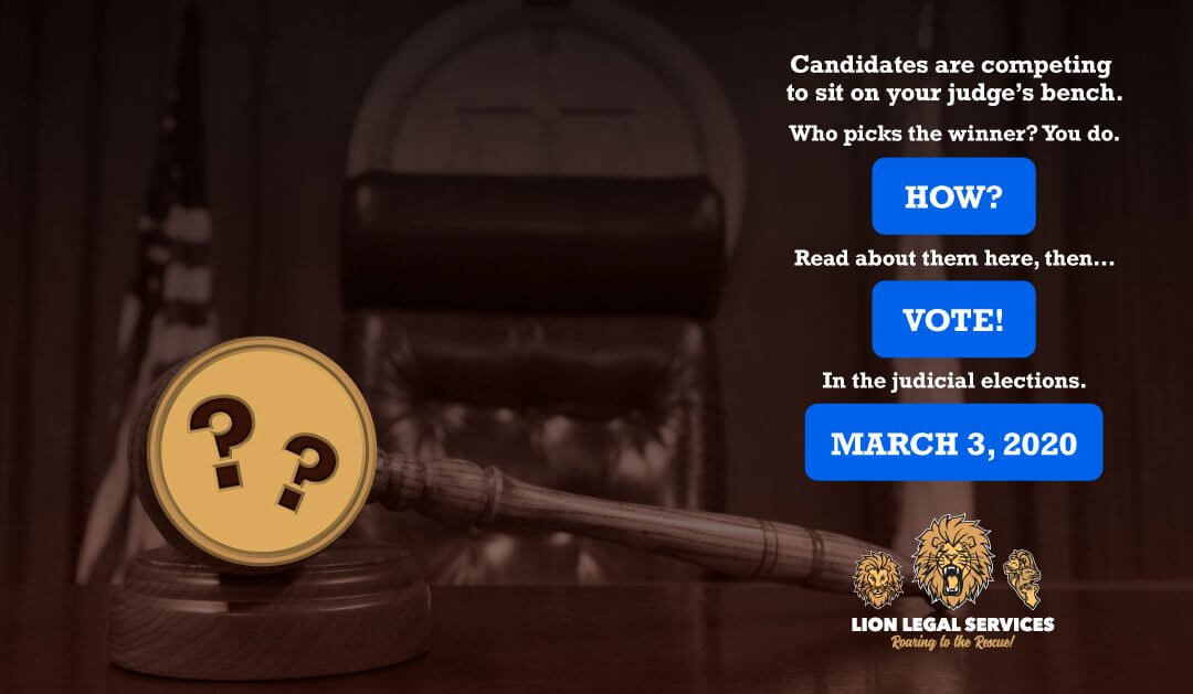 Blog 6 Off To The (Judicial) Races!