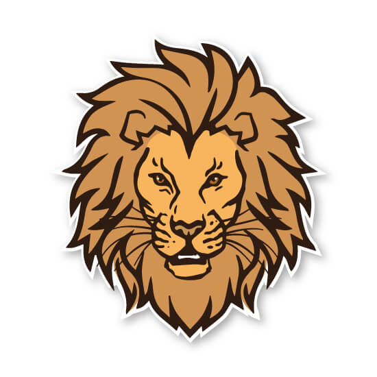 The calm lion in this version of our logo illustrates the mediation services of Lion Legal Services