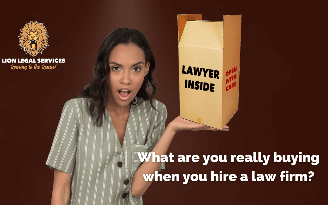 What are you really buying when you hire a law firm?